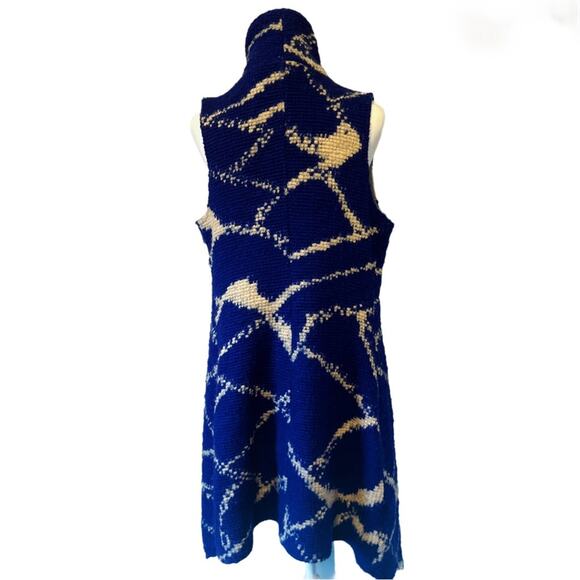 Anthropologie Tabitha Sweater Size XS Blue Duster Open Drape Cardigan Vest - Picture 4 of 9